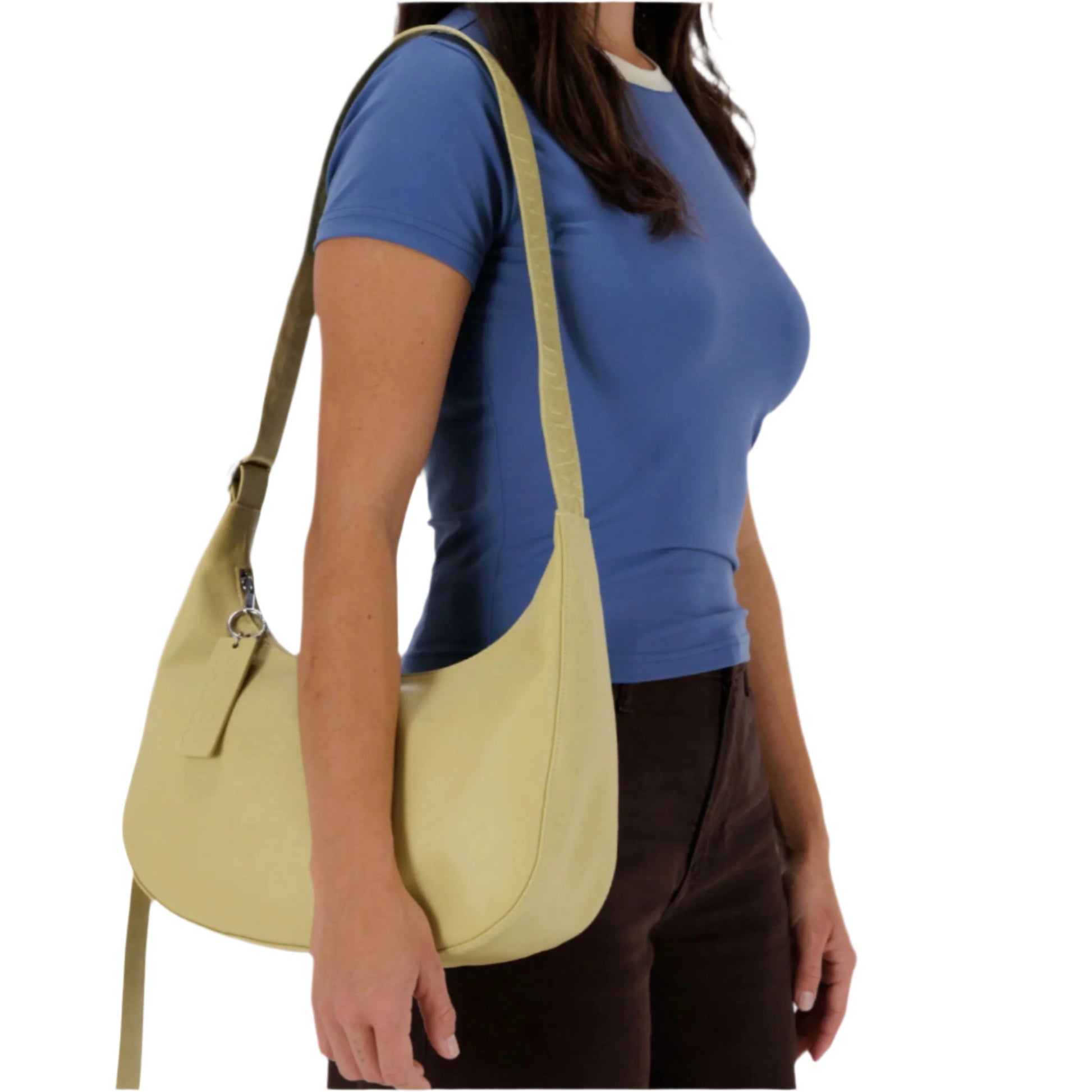 Baggu Medium Recycled Leather Crescent Bag