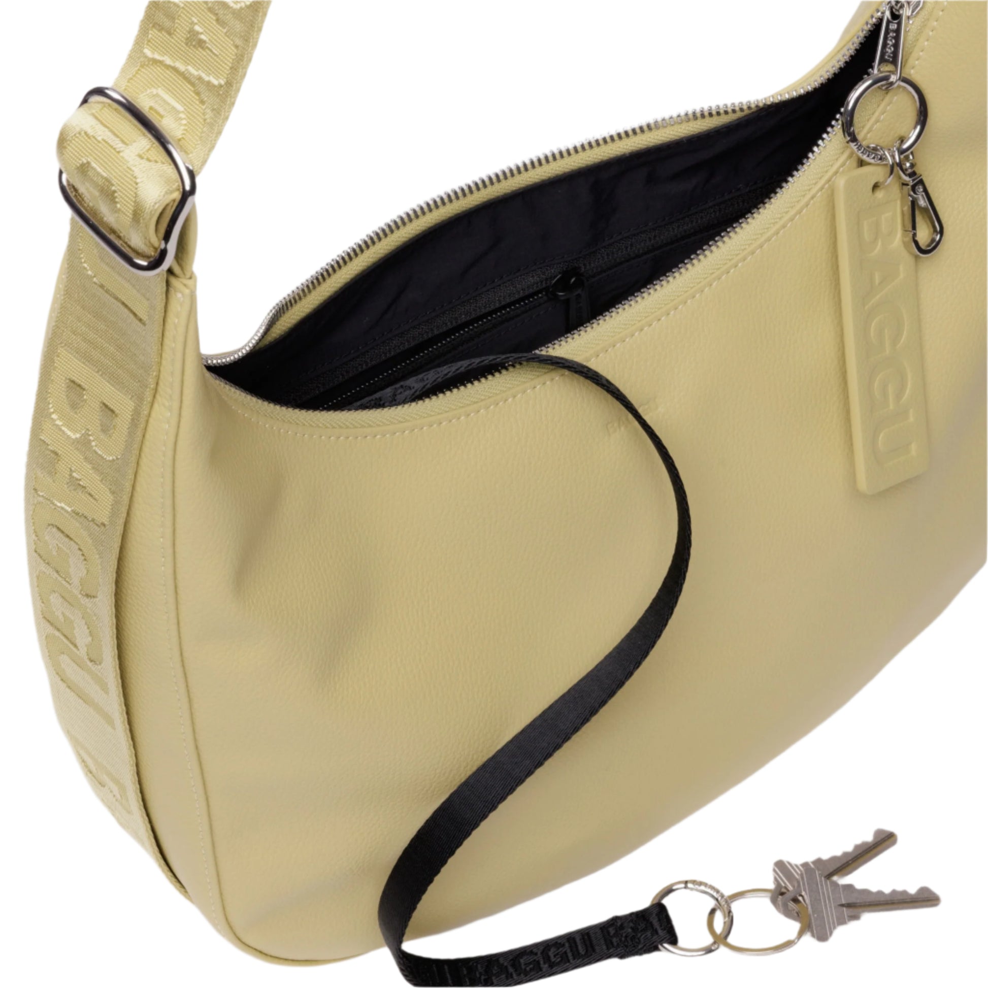 Baggu Medium Recycled Leather Crescent Bag