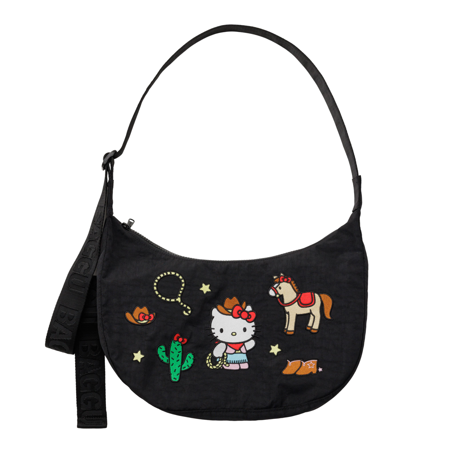 Baggu Medium Nylon Crescent Bag in Hello Kitty Western – Te Koop