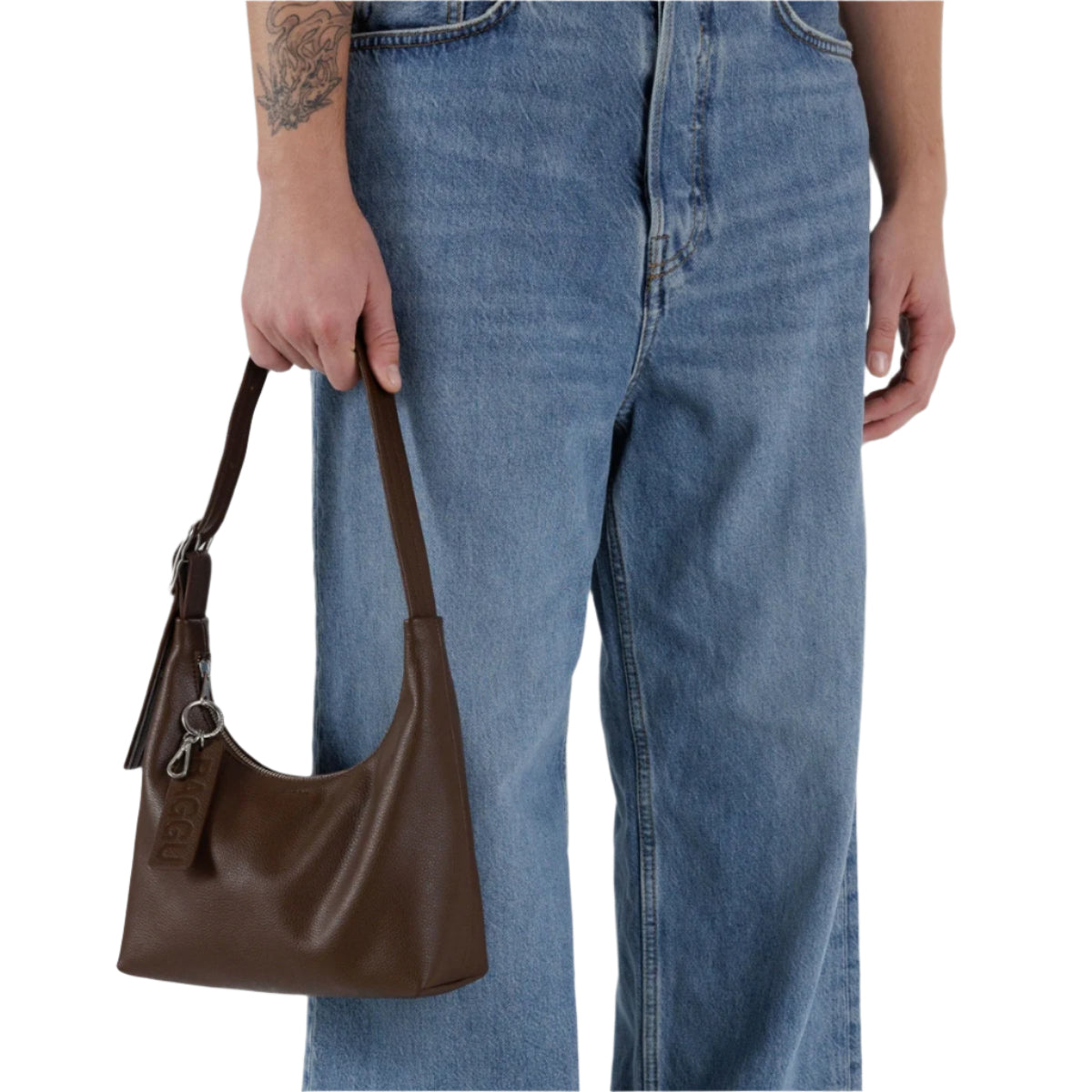 Baggu Mini Recycled Leather Shoulder Bag