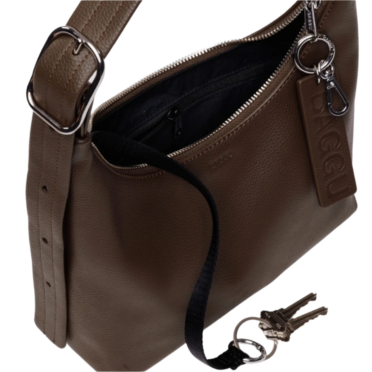 Baggu Mini Recycled Leather Shoulder Bag