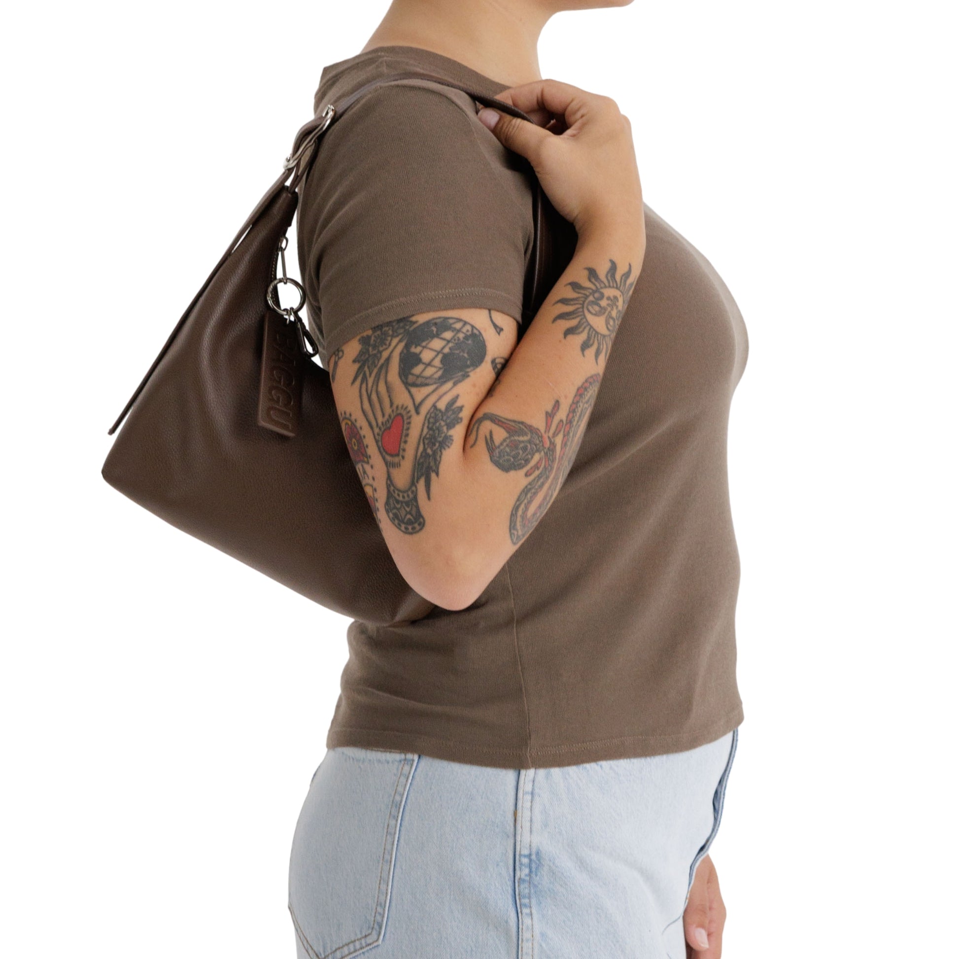 Baggu Mini Recycled Leather Shoulder Bag