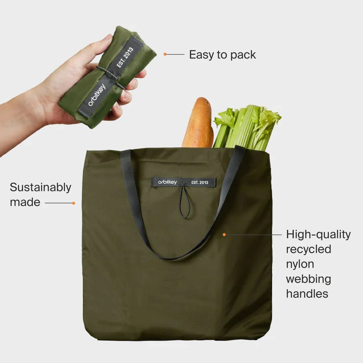 Orbitkey Foldable Tote Bag