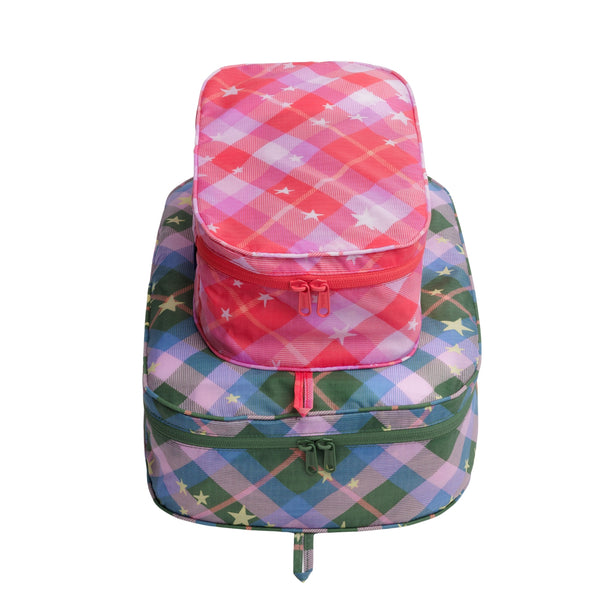 Baggu Packing Cube Set in Star Plaid – Te Koop