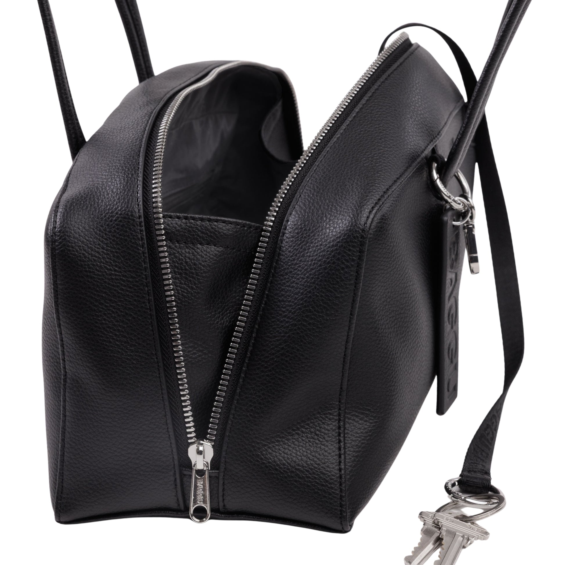 Baggu Recycled Leather Bowler Bag