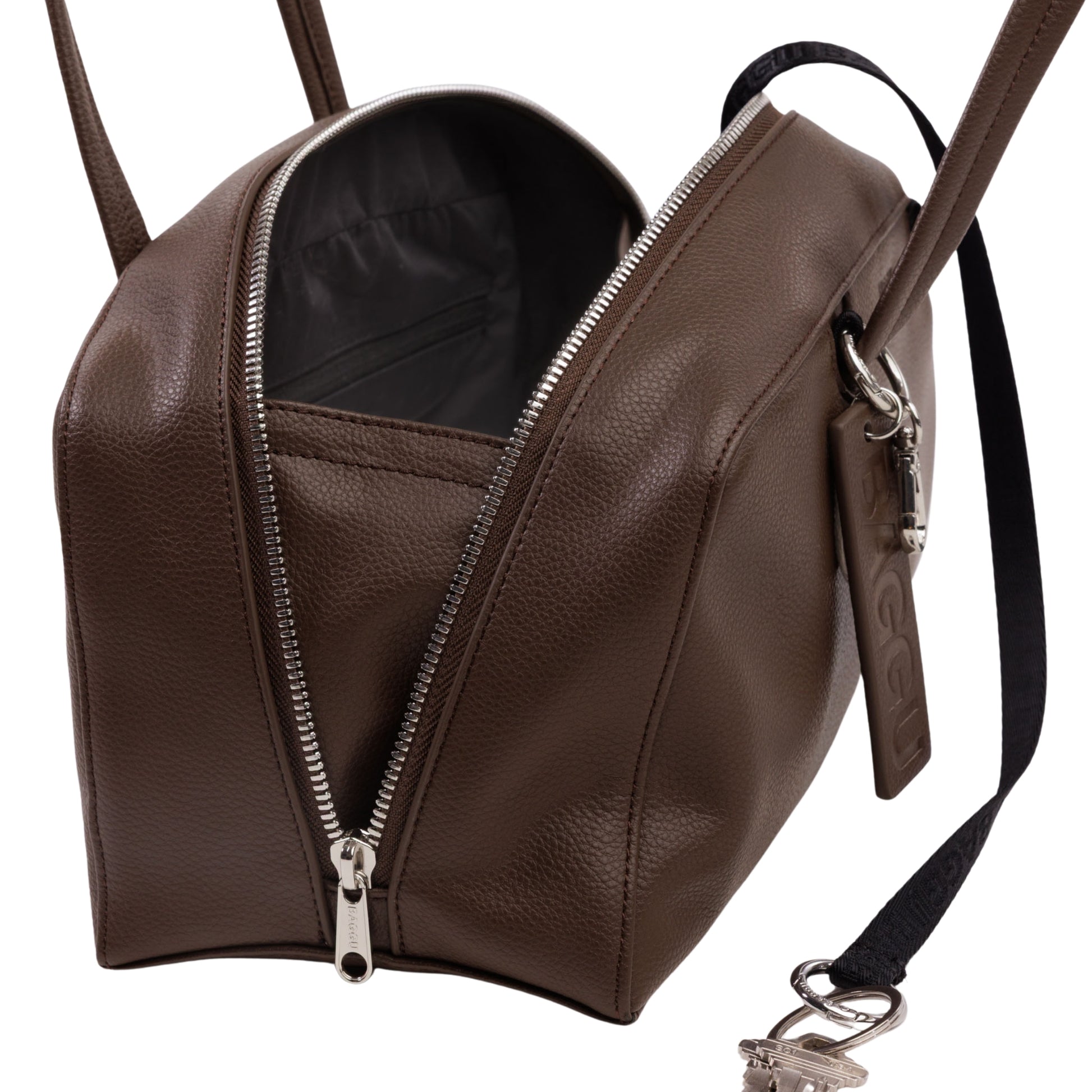 Baggu Recycled Leather Bowler Bag