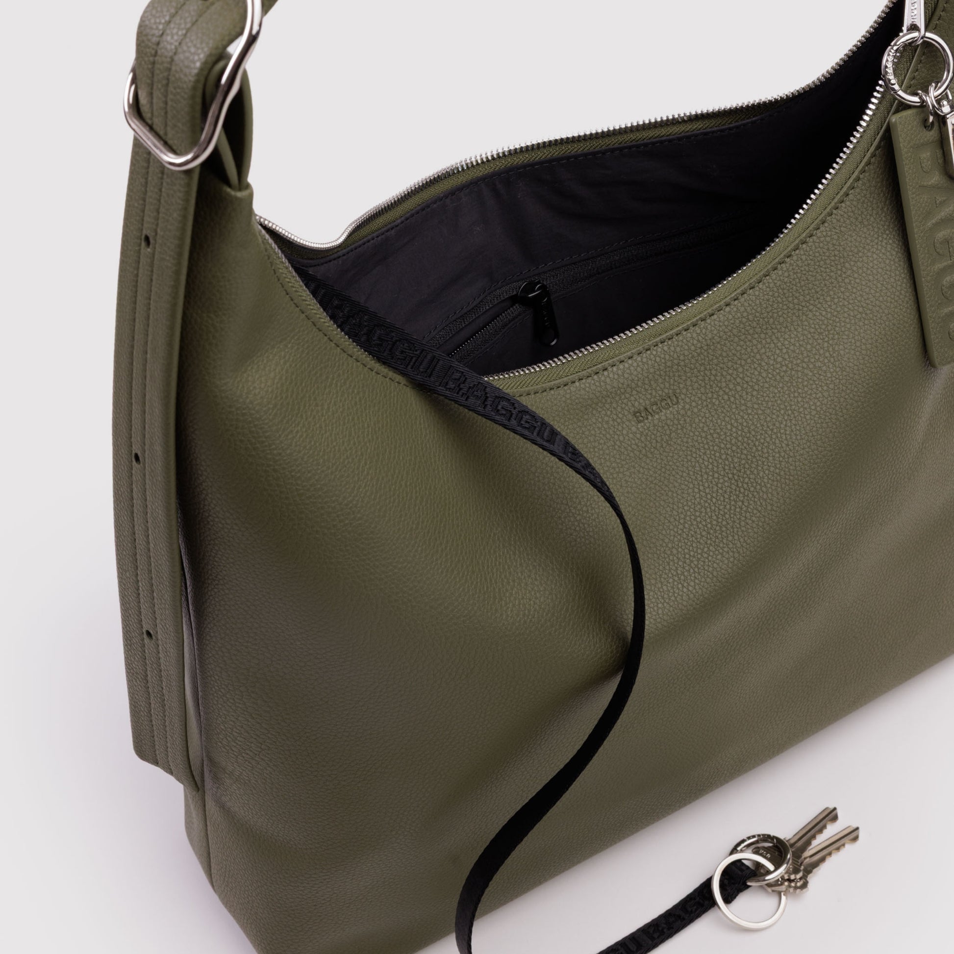 Baggu Recycled Leather Shoulder Bag