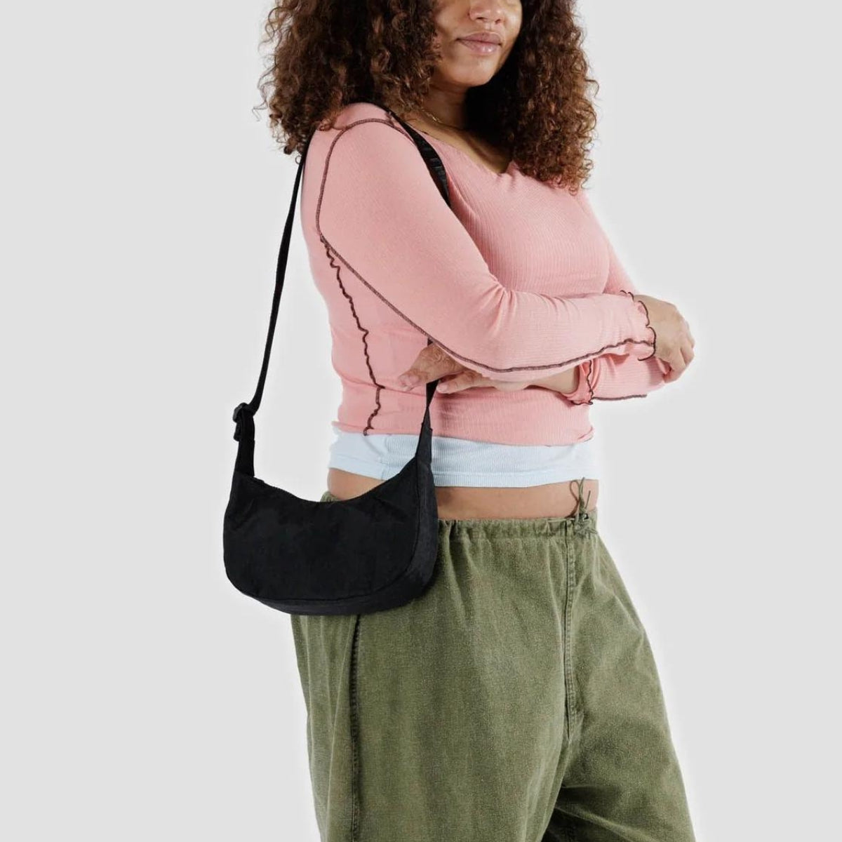 Baggu Small Nylon Crescent Bag Te Koop