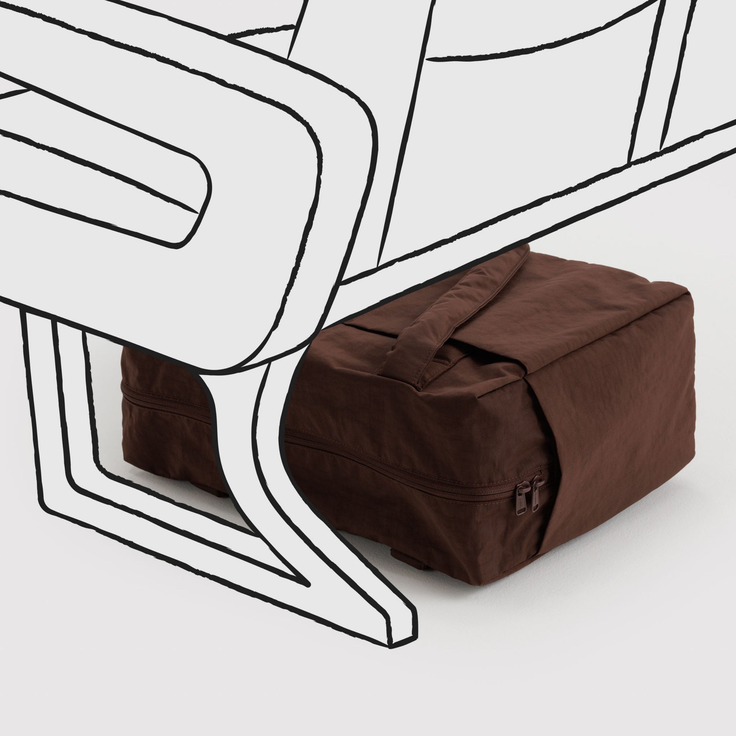 Baggu Small Cloud Carry-On - Coffee – Te Koop