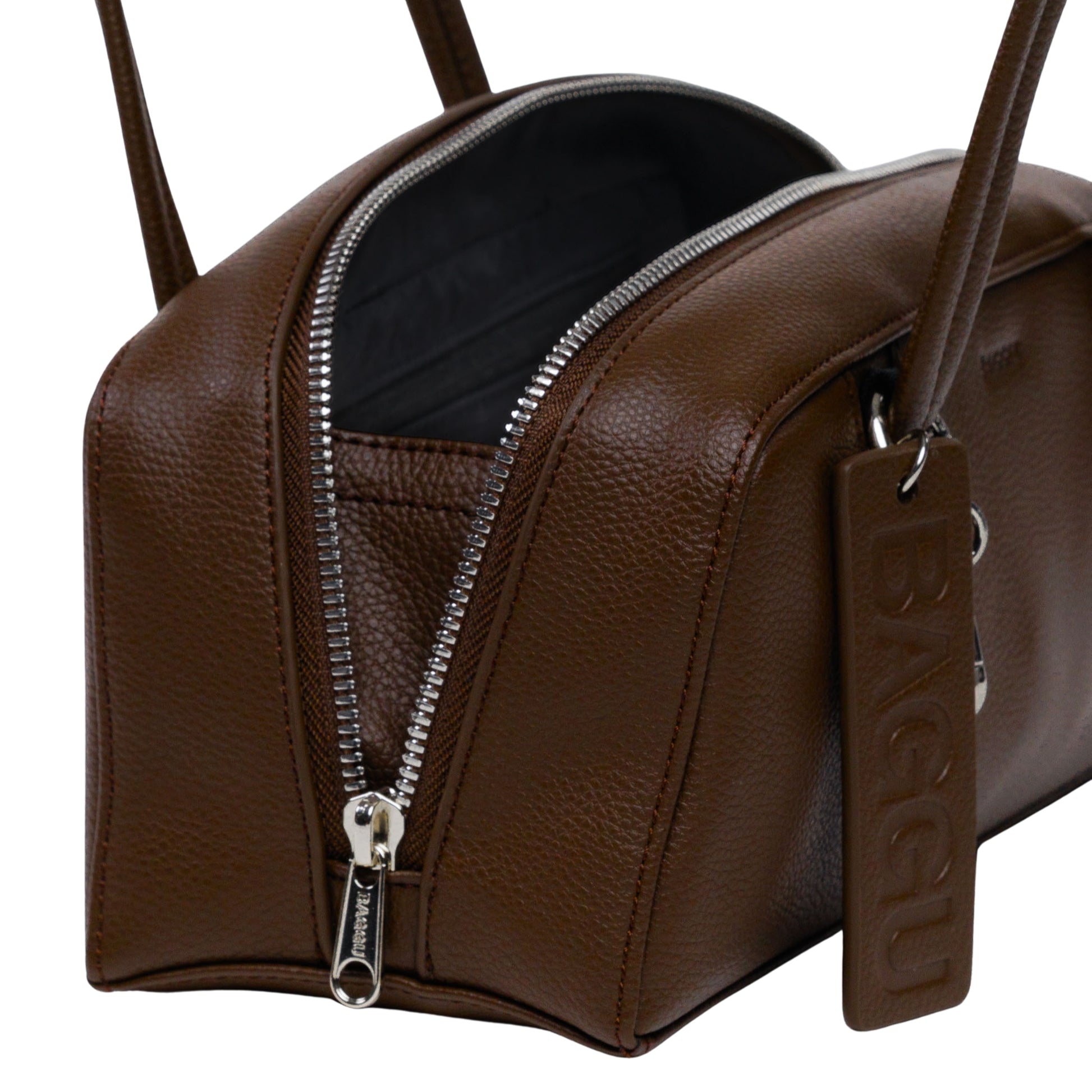 Baggu Small Recycled Leather Bowler Bag