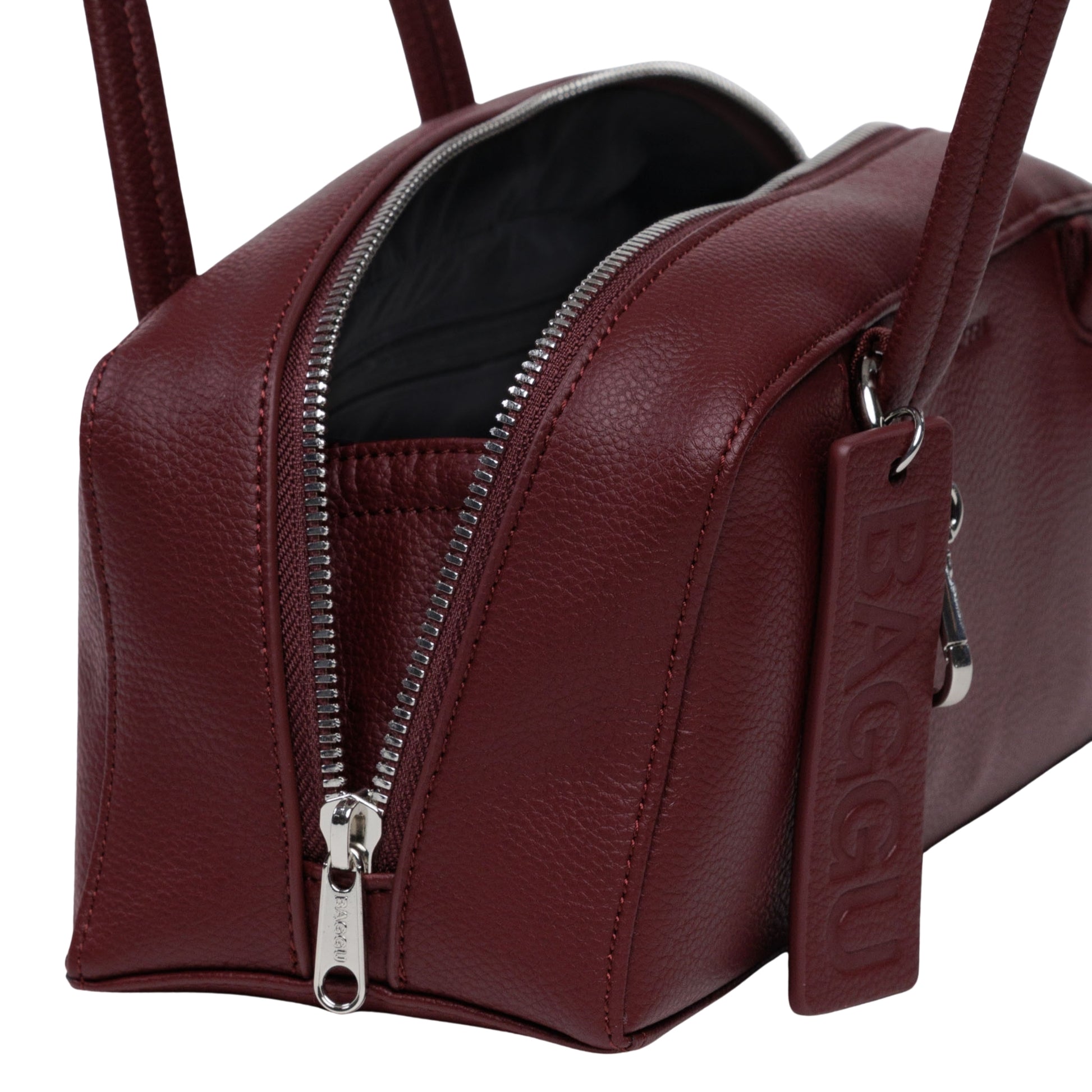 Baggu Small Recycled Leather Bowler Bag