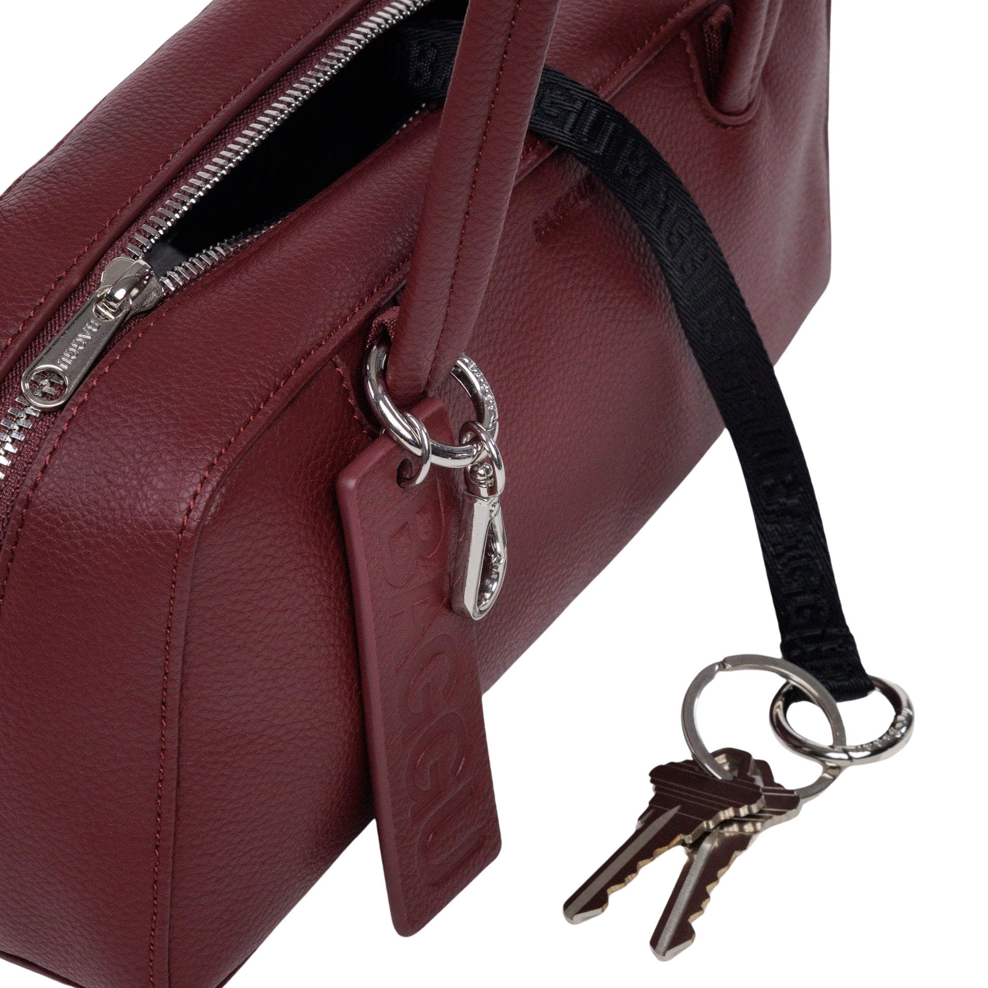 Baggu Small Recycled Leather Bowler Bag