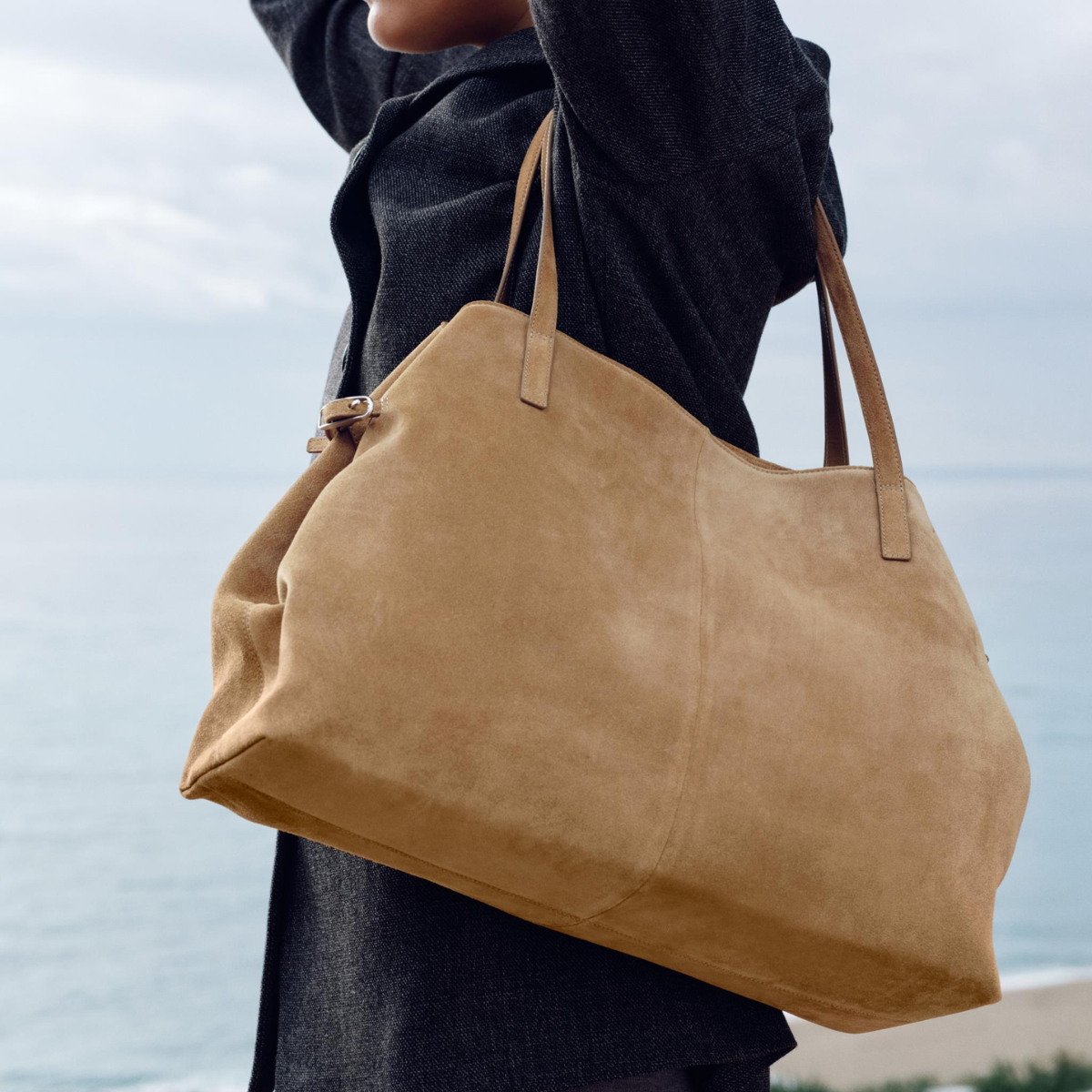 Vagabond Cannes Bag in Beige Suede