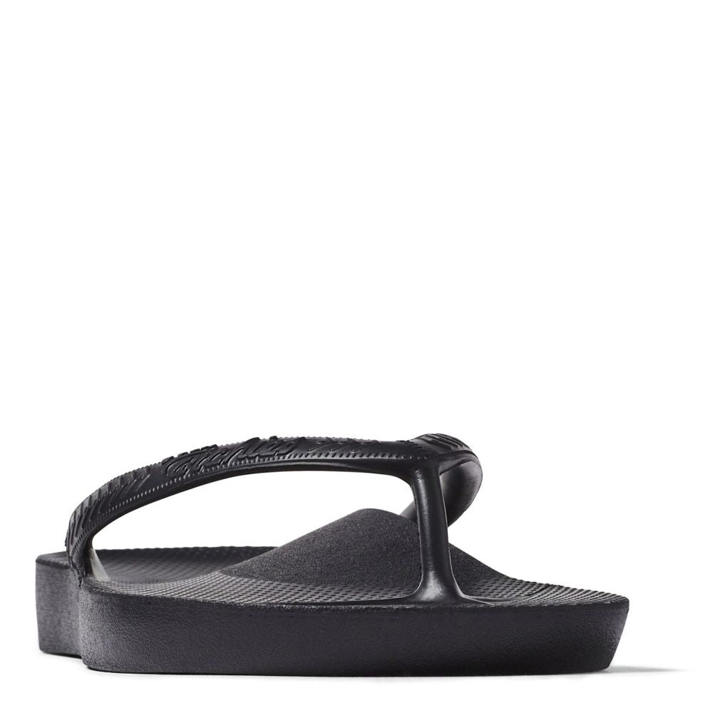Archies Arch Support Flip Flops in Black