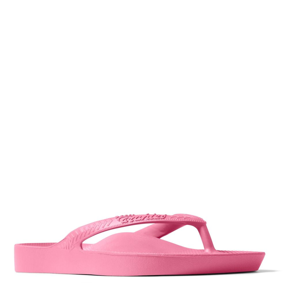 Archies Arch Support Flip Flops in Hot Pink