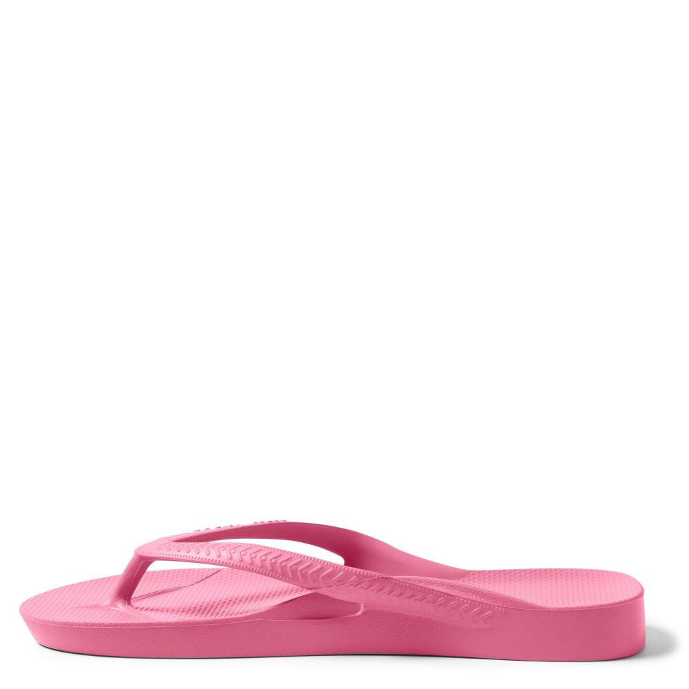 Archies Arch Support Flip Flops in Hot Pink