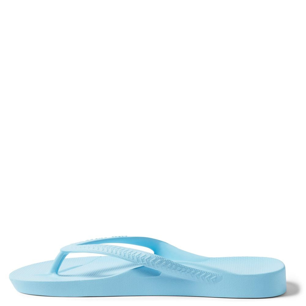 Archies Arch Support Flip Flops in Sky Blue