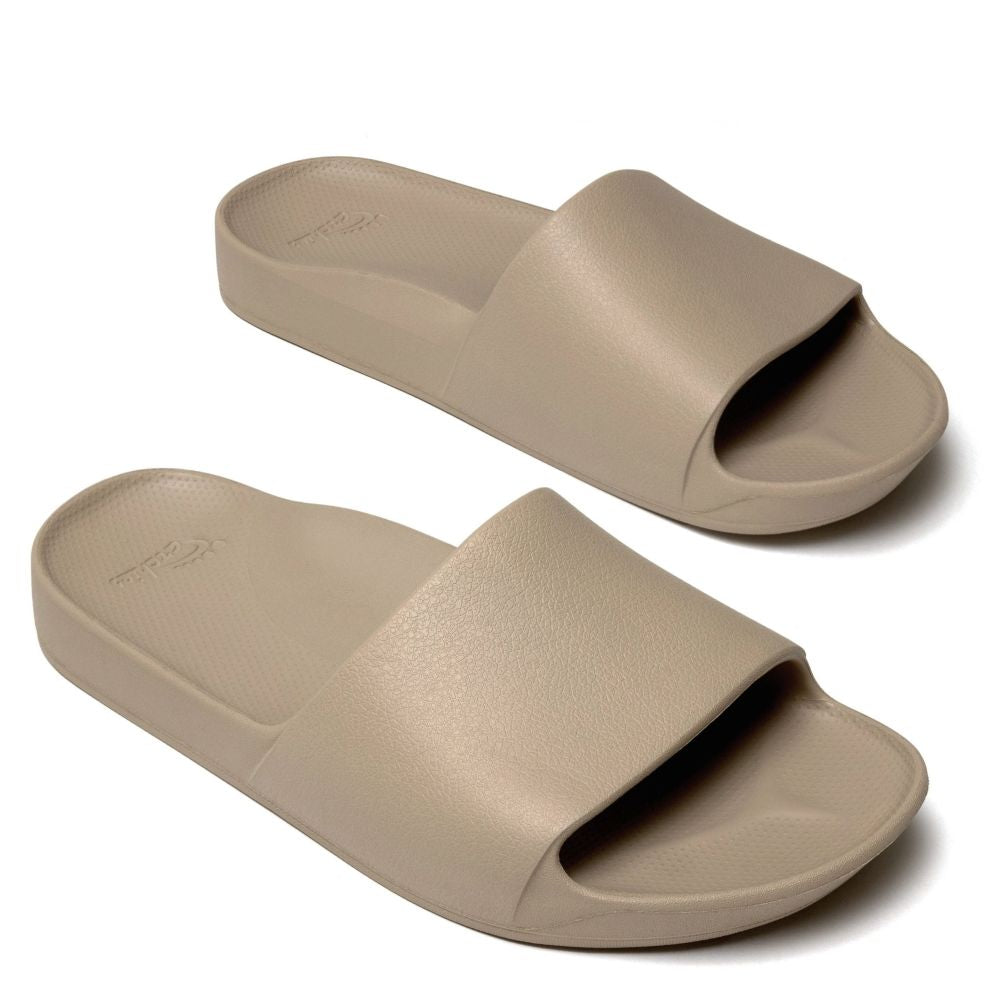 Archies Women's Arch Support Slides in Taupe