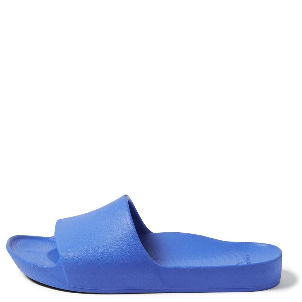 Archies Men's Arch Support Slides in Royal Blue - Getoutside Shoes