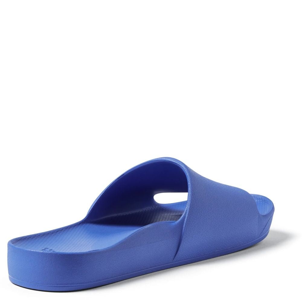 Archies Men's Arch Support Slides in Royal Blue - Getoutside Shoes