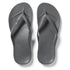 Archies Women's Arch Support Flip Flops in Charcoal - Getoutside Shoes