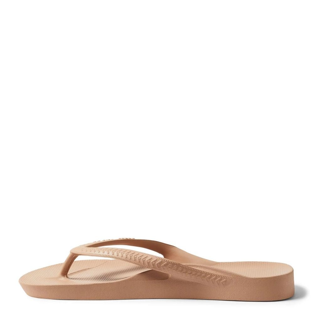 Archies Women's Arch Support Flip Flops in Tan - Getoutside Shoes