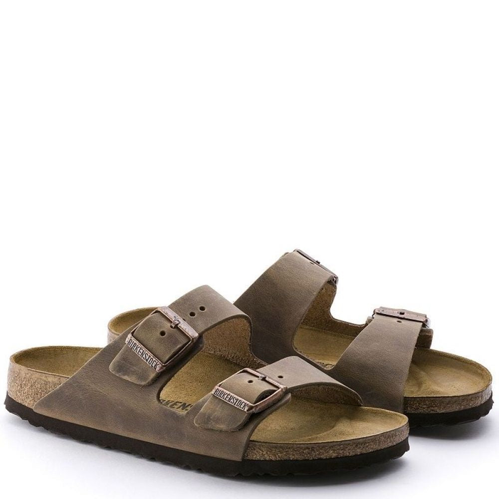 Birkenstock Arizona Cuir Huilé (Largeur Étroite)
