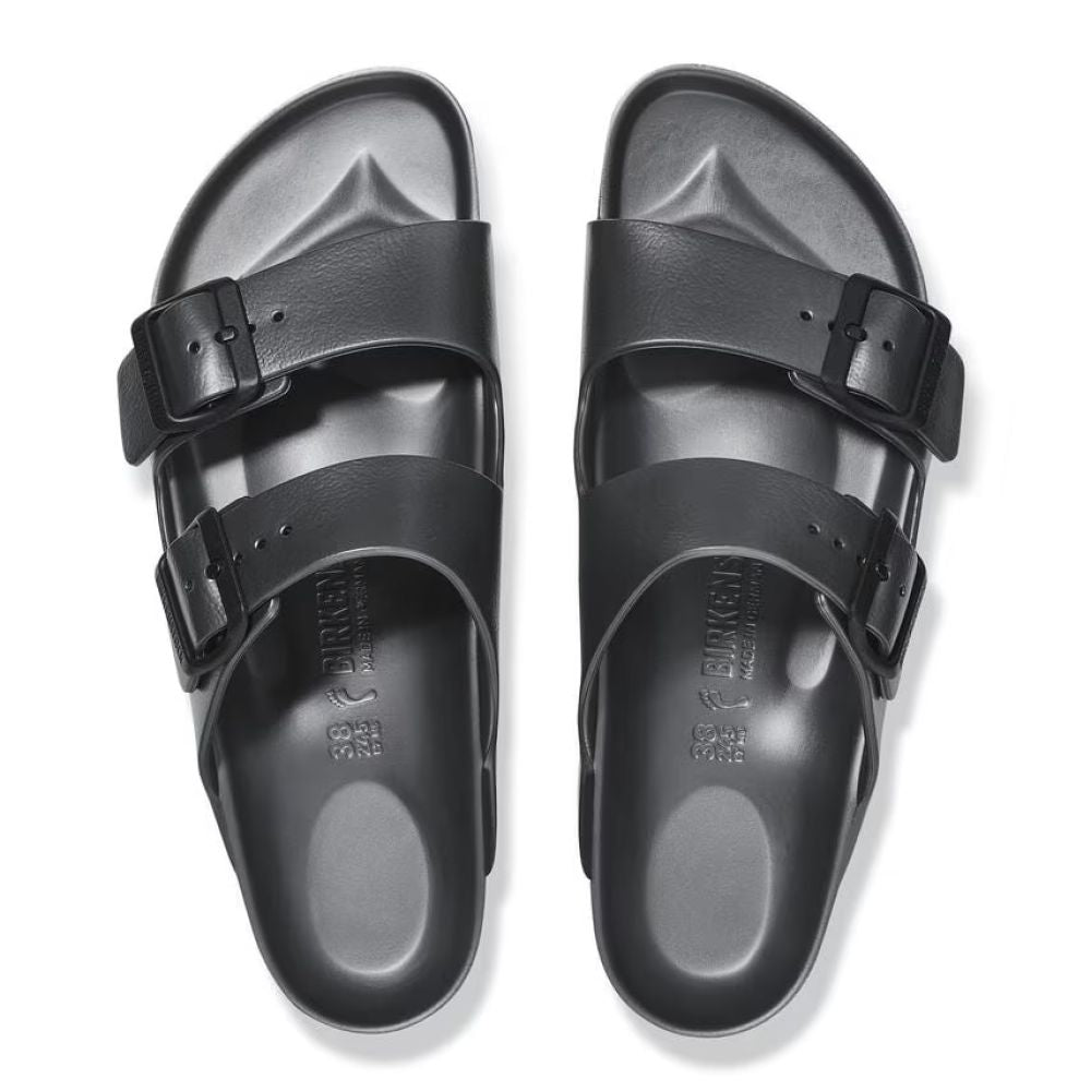 Birkenstock Women's Arizona EVA in Metallic Anthracite (Narrow Width)