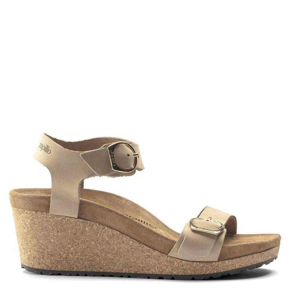 Birkenstock Women's Soley Nubuck Leather in Sandcastle