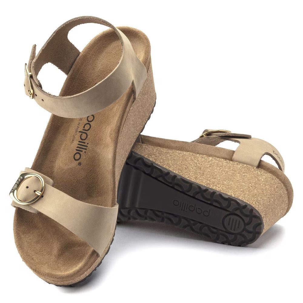 Birkenstock Women's Soley Nubuck Leather in Sandcastle