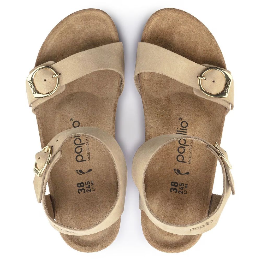 Birkenstock Women's Soley Nubuck Leather in Sandcastle