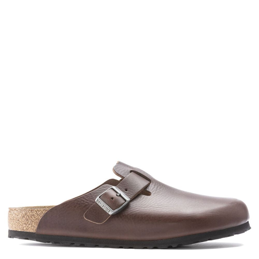 Birkenstock Men's Boston Grip Leather in Vintage Wood Roast