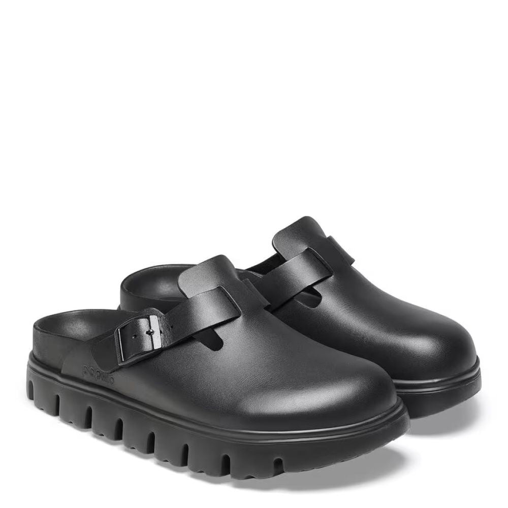 Birkenstock Women's Boston Chunky in Black (Narrow Width)