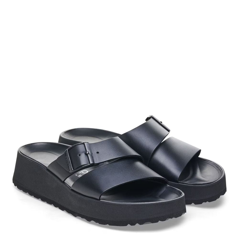 Birkenstock Women's Almina Leather in Black (Narrow Width)