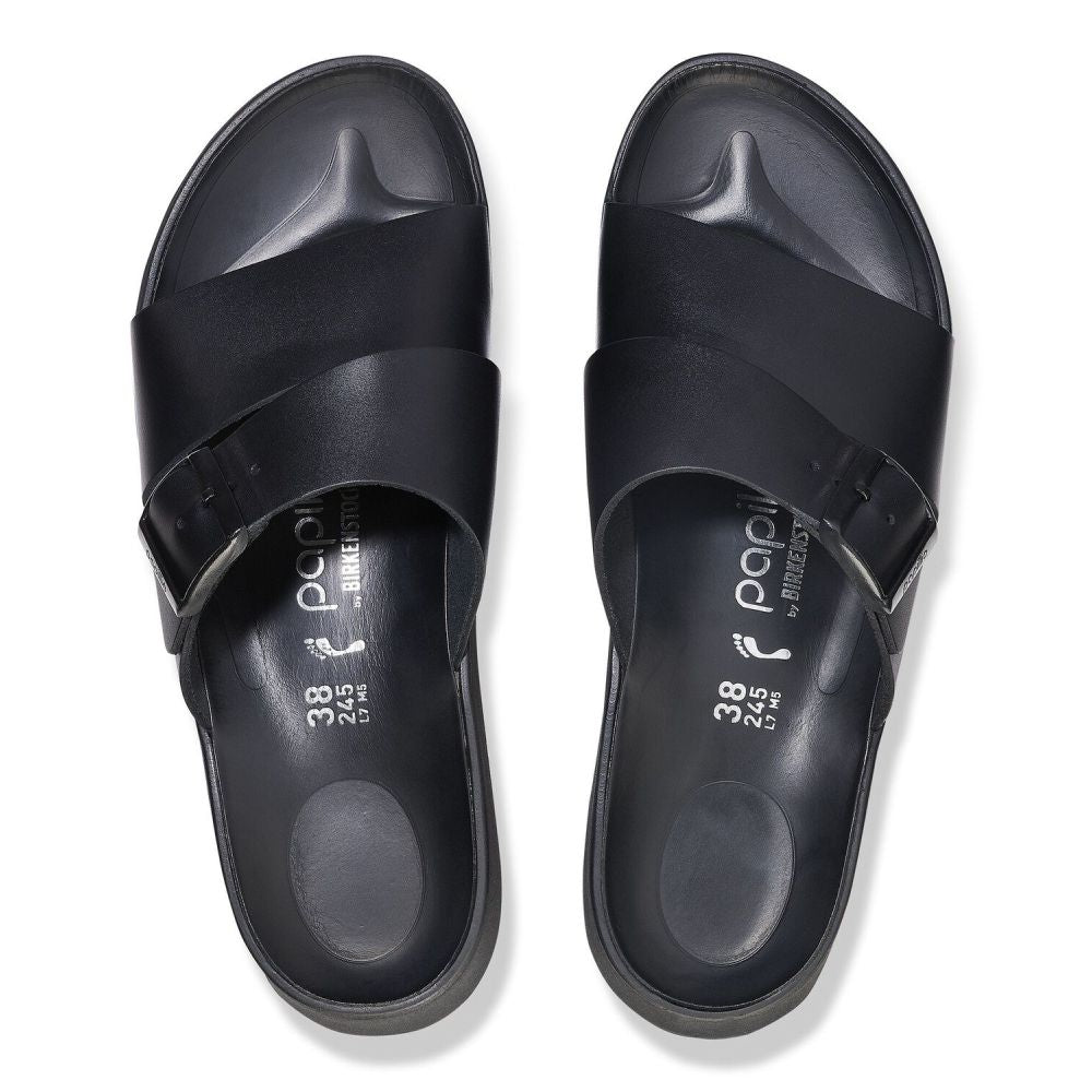 Birkenstock Women's Almina Leather in Black (Narrow Width)