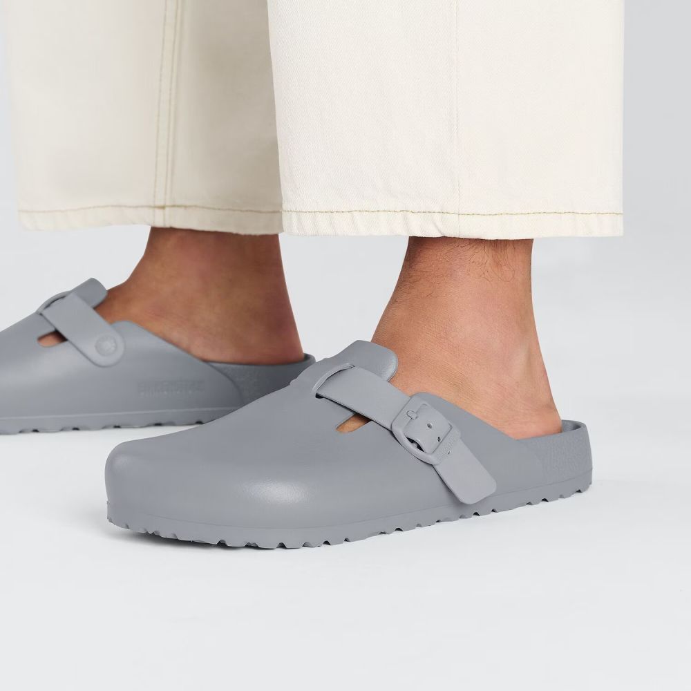 Birkenstock Boston EVA in Stone Coin (Narrow Width)