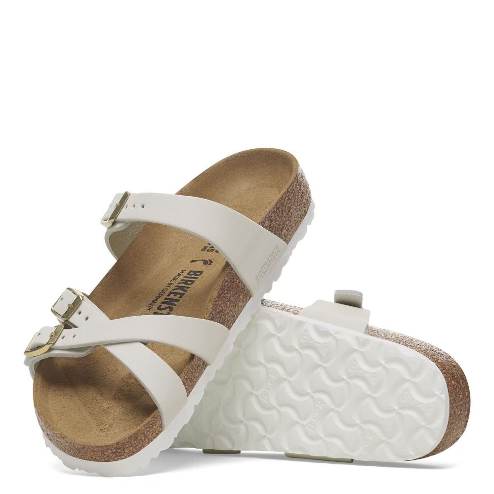 Birkenstock Women's Franca Nubuck Leather in Antique White