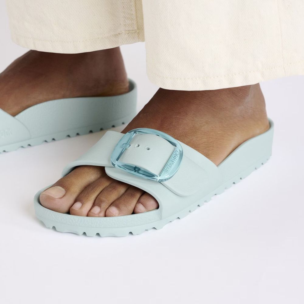 Birkenstock Madrid Big Buckle EVA in Surf Green (Narrow Width)