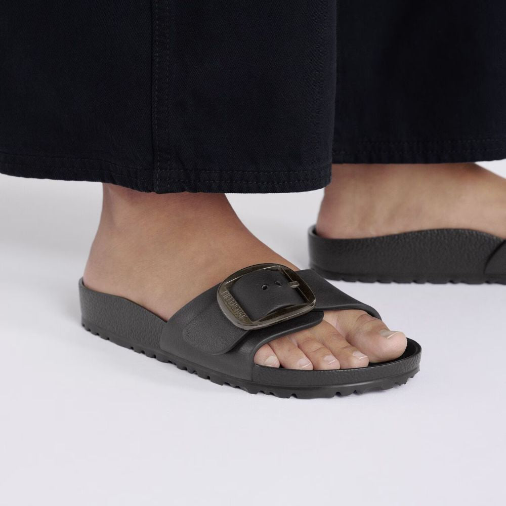Birkenstock Madrid Big Buckle EVA in Black (Narrow Width)