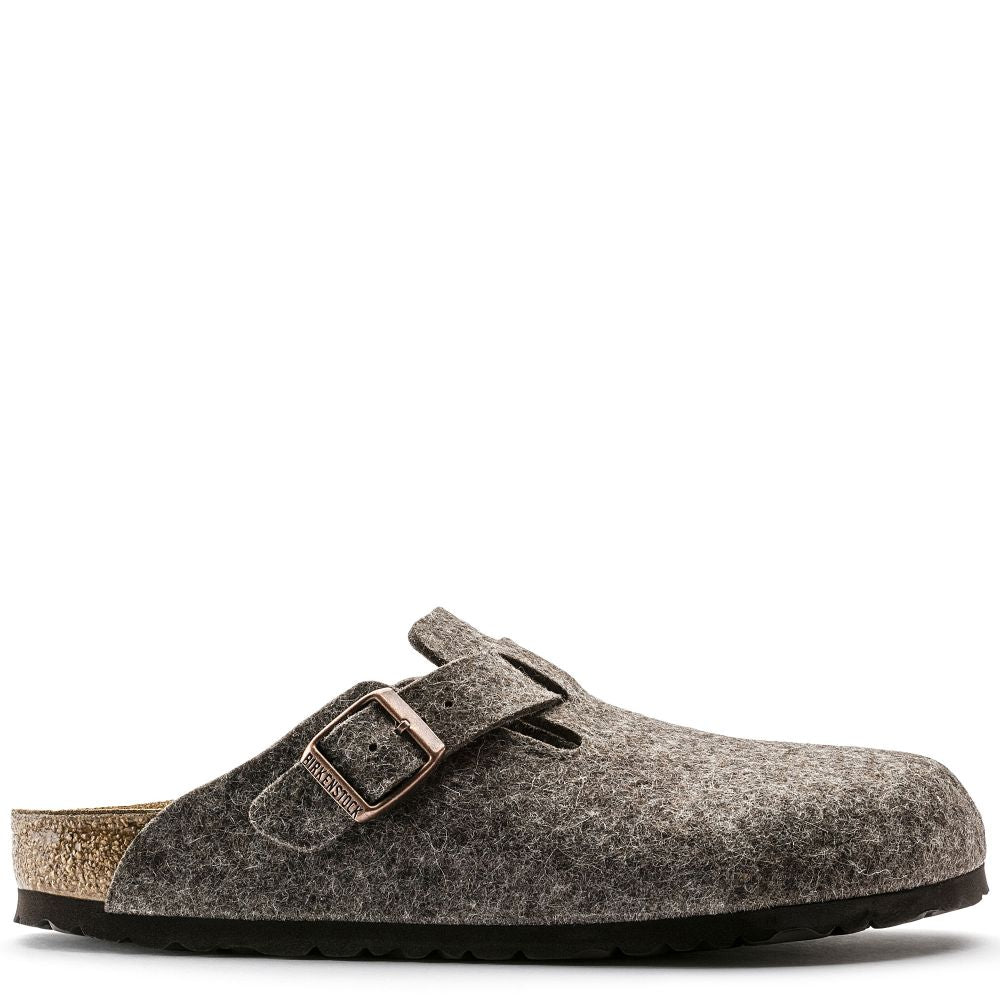 Birkenstock Women's Boston Wool Felt in Cacao (Narrow Width)