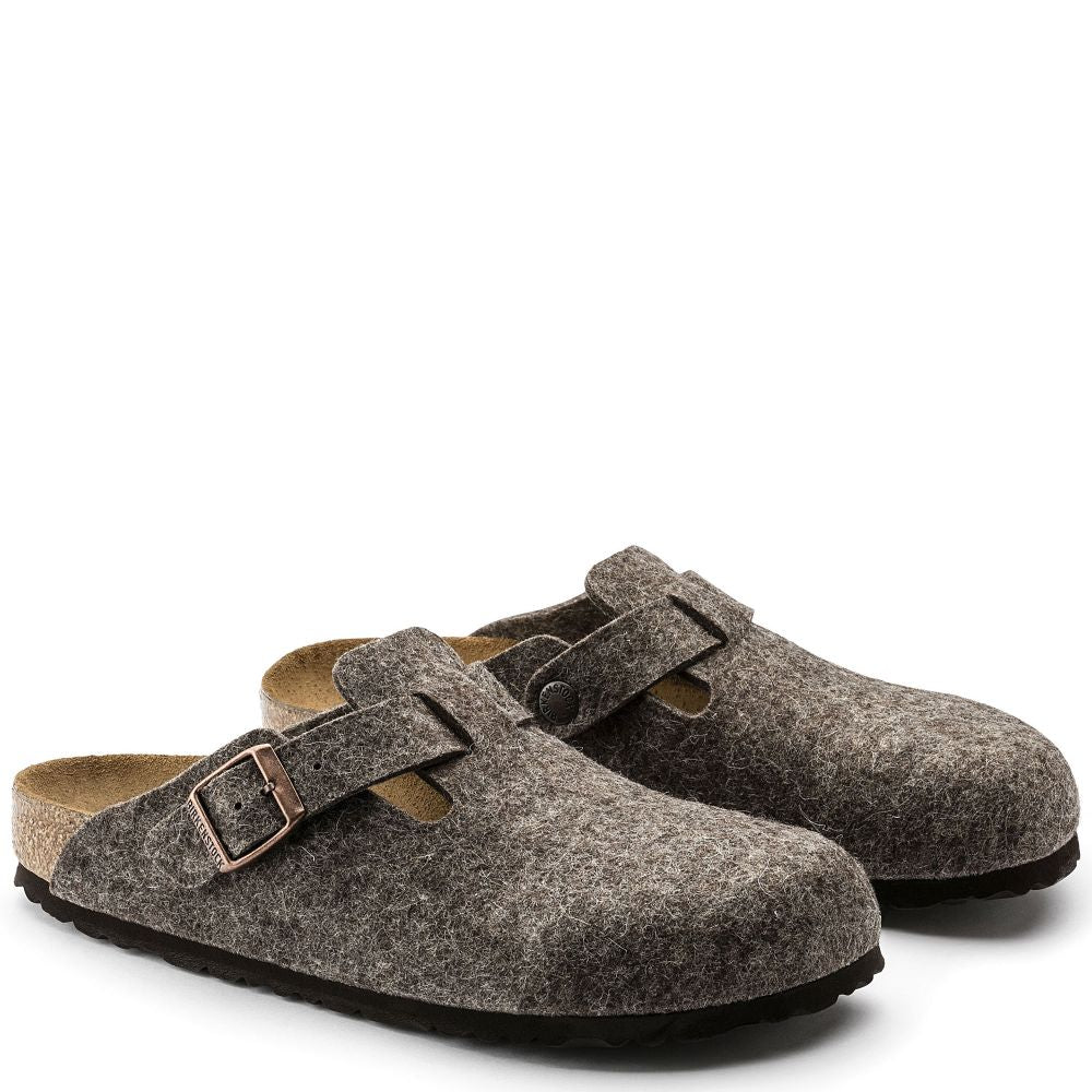 Birkenstock Women's Boston Wool Felt in Cacao (Narrow Width)