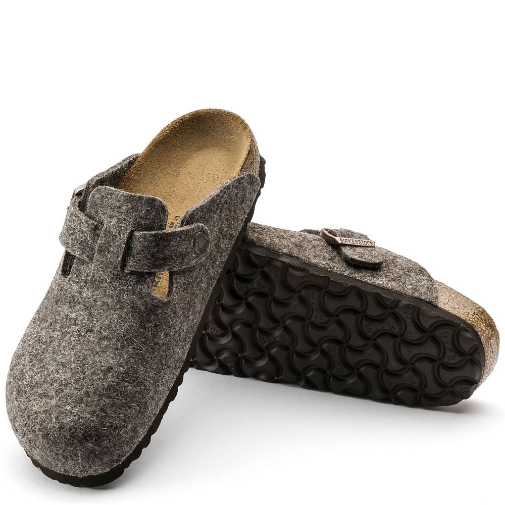 Birkenstock Women's Boston Wool Felt in Cacao (Narrow Width)