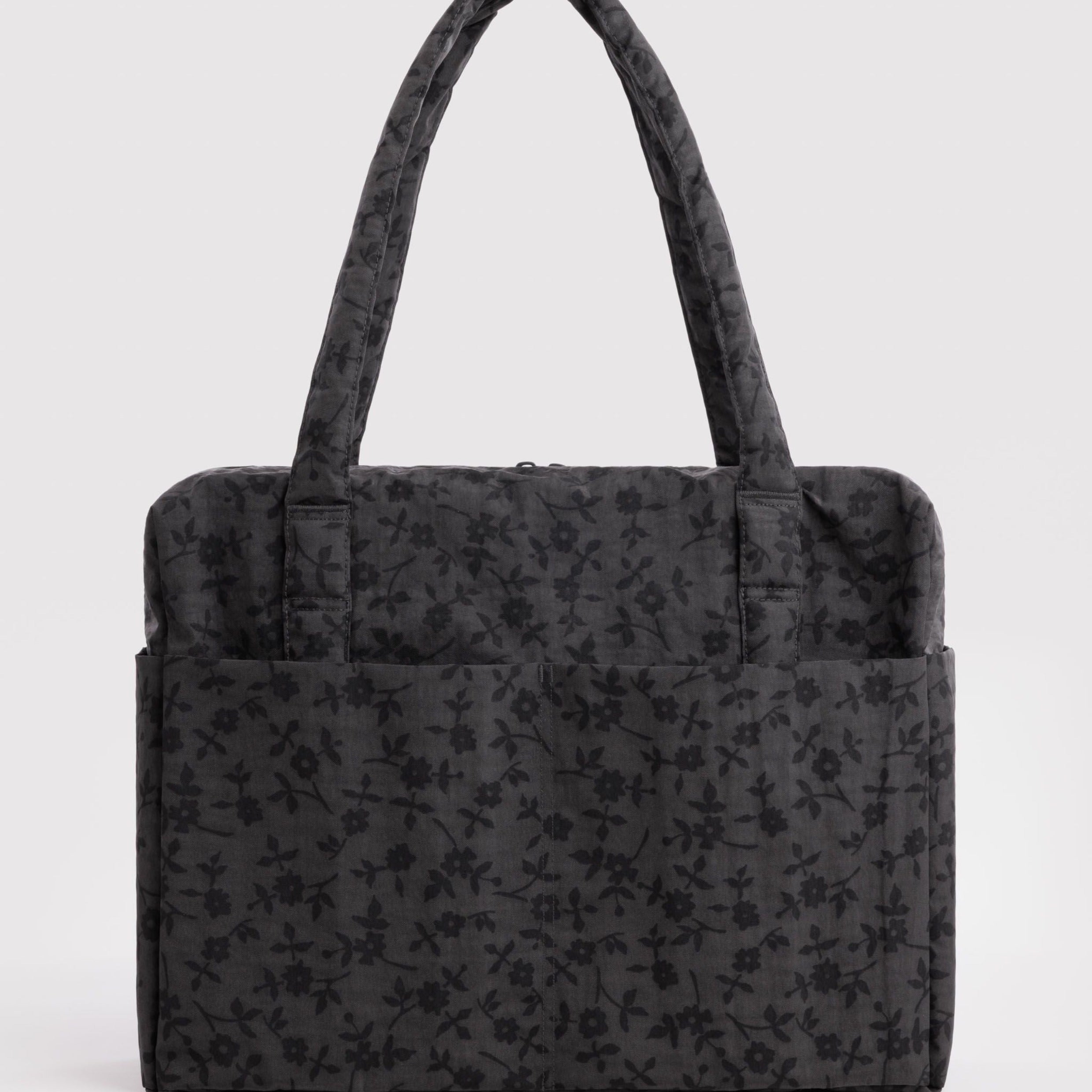Baggu Cloud Carry-On - Charcoal Ditsy Floral – Te Koop
