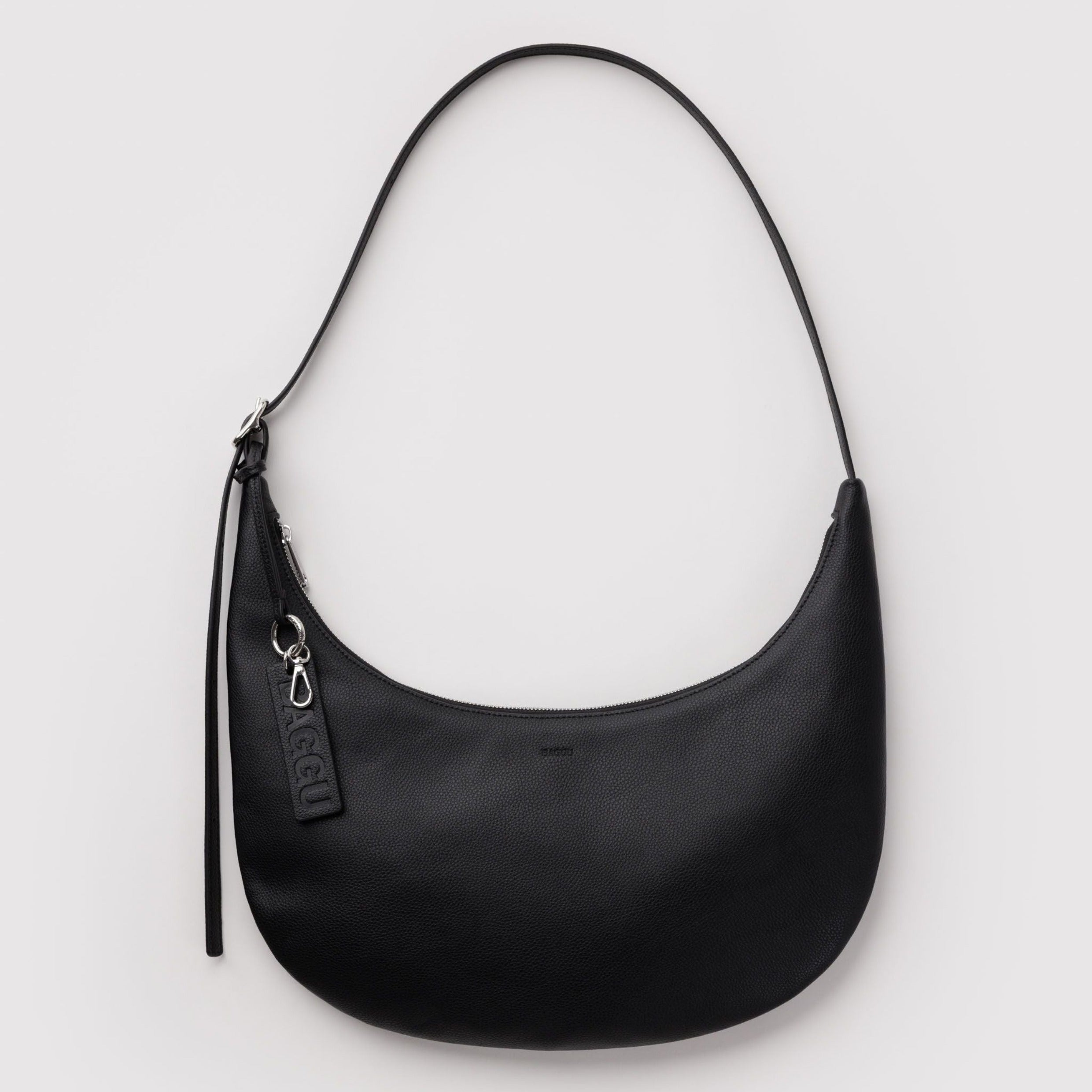 Baggu Medium Recycled Leather Flat Crescent