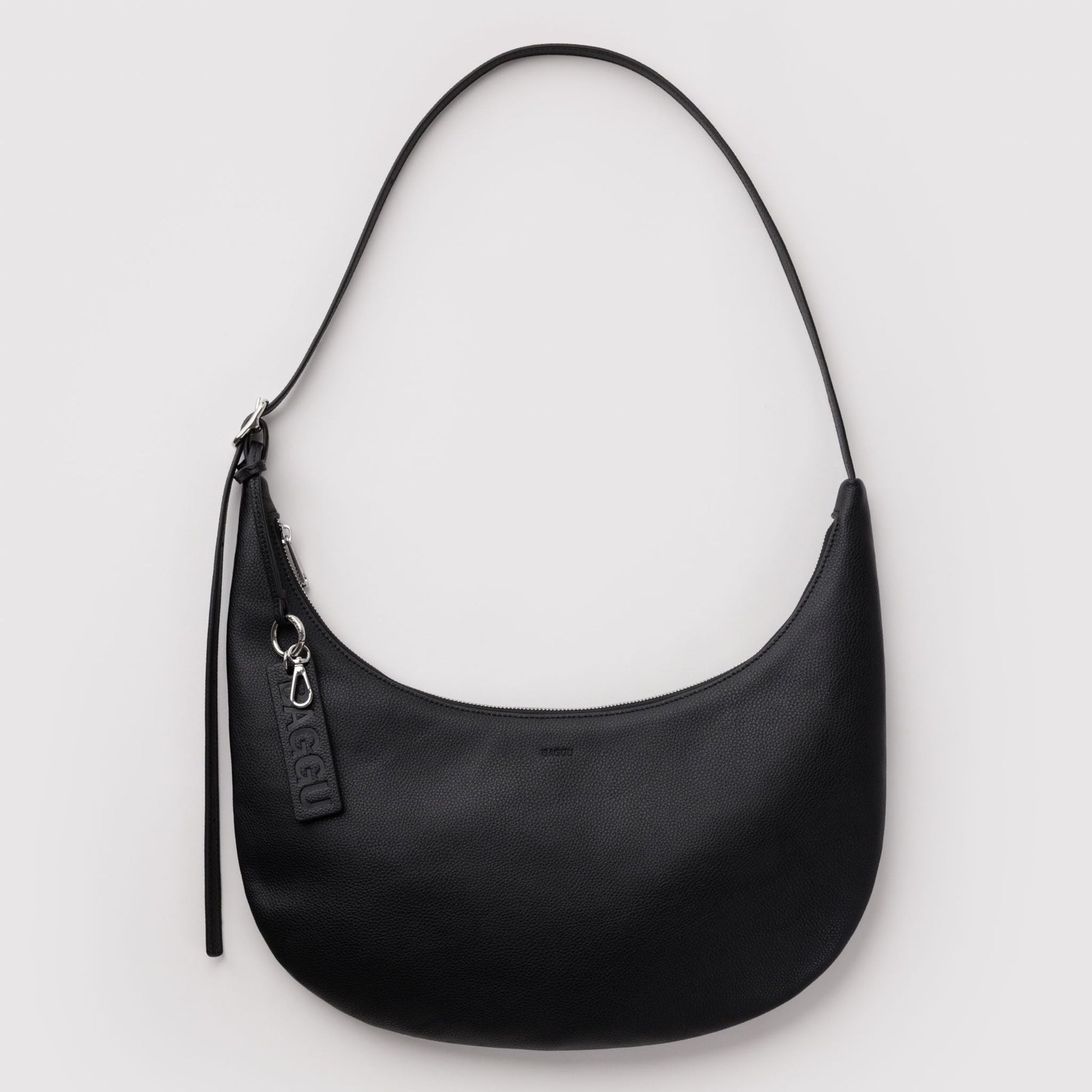 Baggu Medium Recycled Leather Flat Crescent