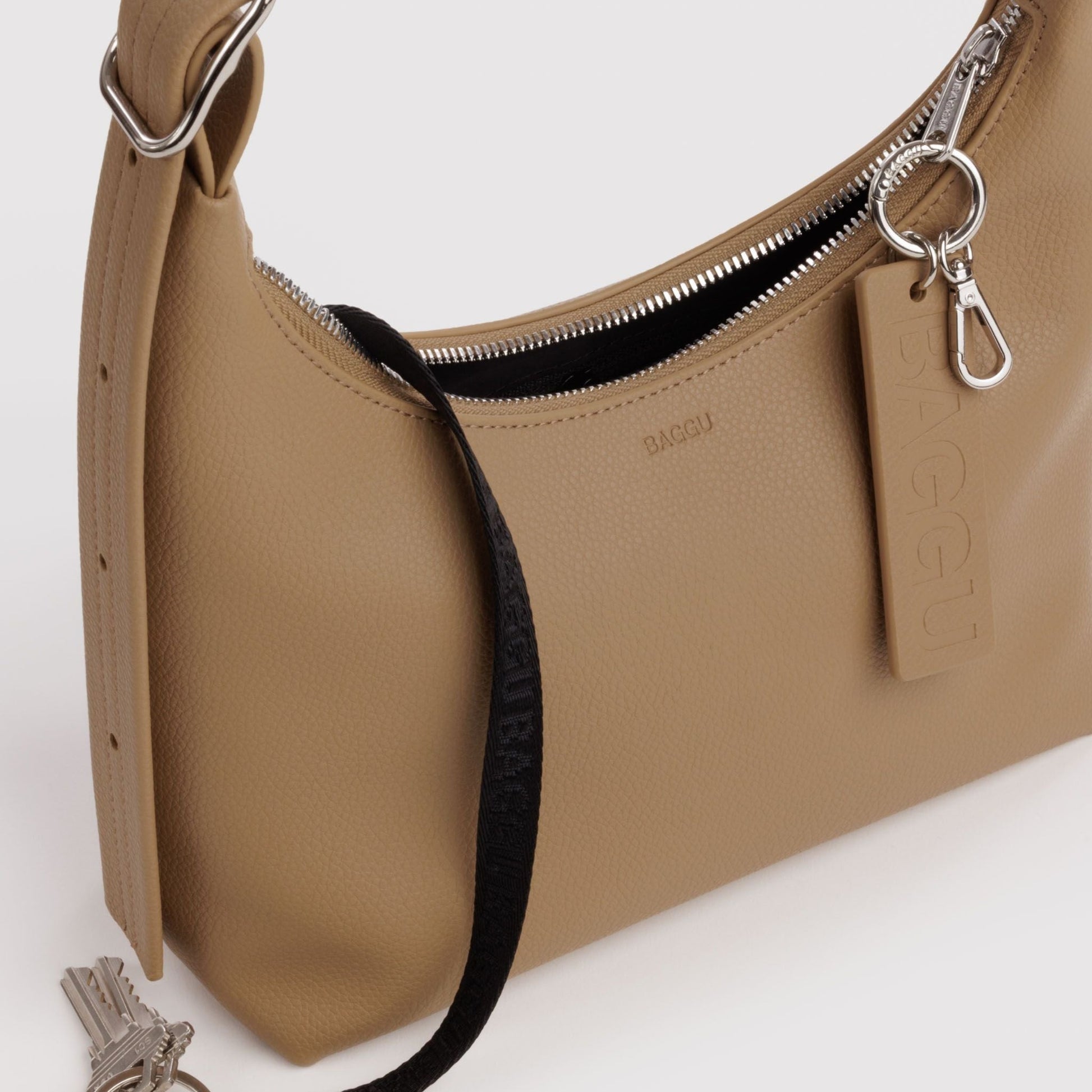 Baggu Mini Recycled Leather Shoulder Bag