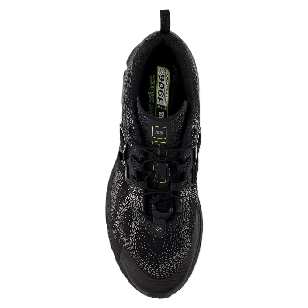 New Balance 1906F in Black with NB 103 White and Alkaline Green - Getoutside Shoes
