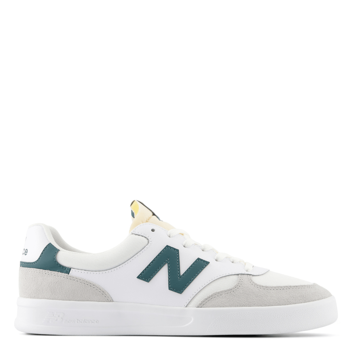 New Balance 300 Court in White with Brighton Grey and New Spruce - Getoutside Shoes