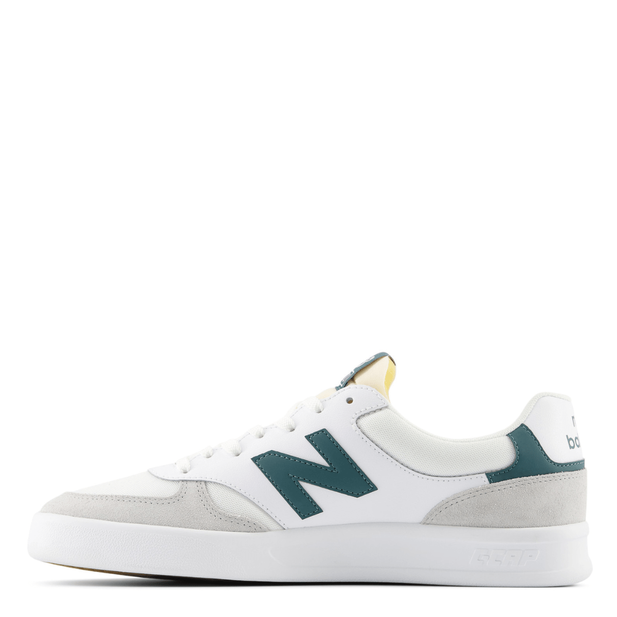 New Balance 300 Court in White with Brighton Grey and New Spruce - Getoutside Shoes