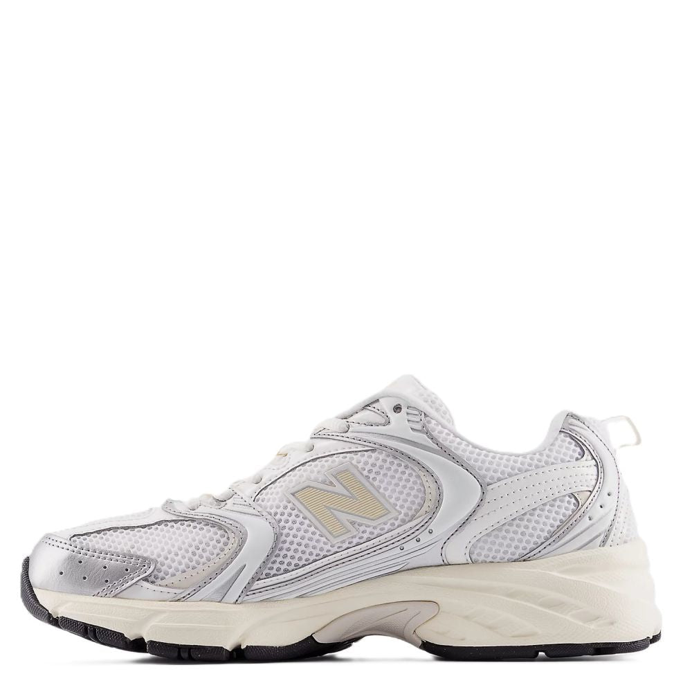 New Balance 530 in Silver Metallic with Linen - Getoutside Shoes